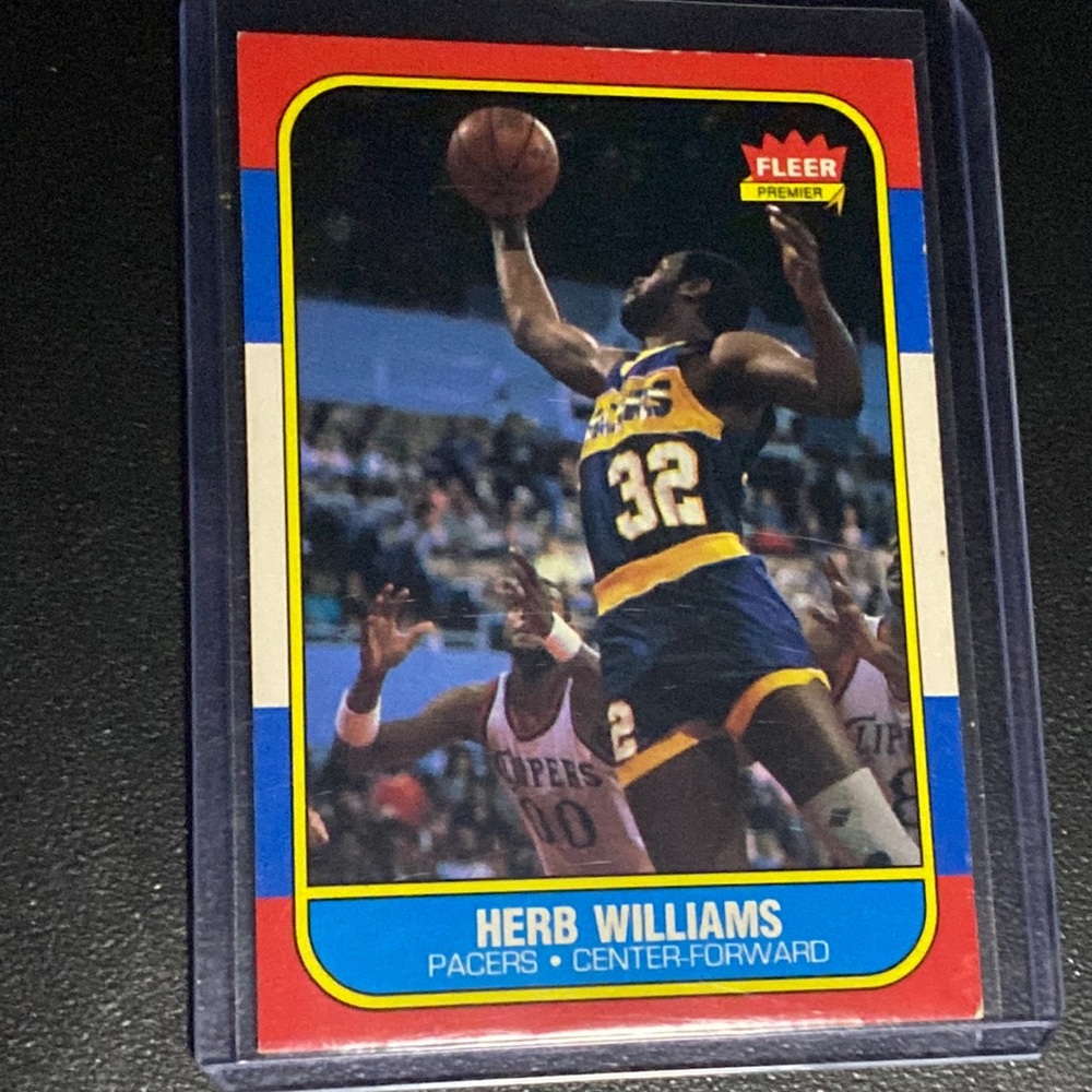 Herb Williams fleer 1986 card # 125 of 132